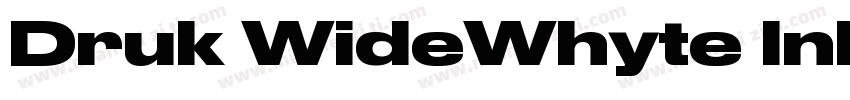 Druk WideWhyte Inktr字体转换